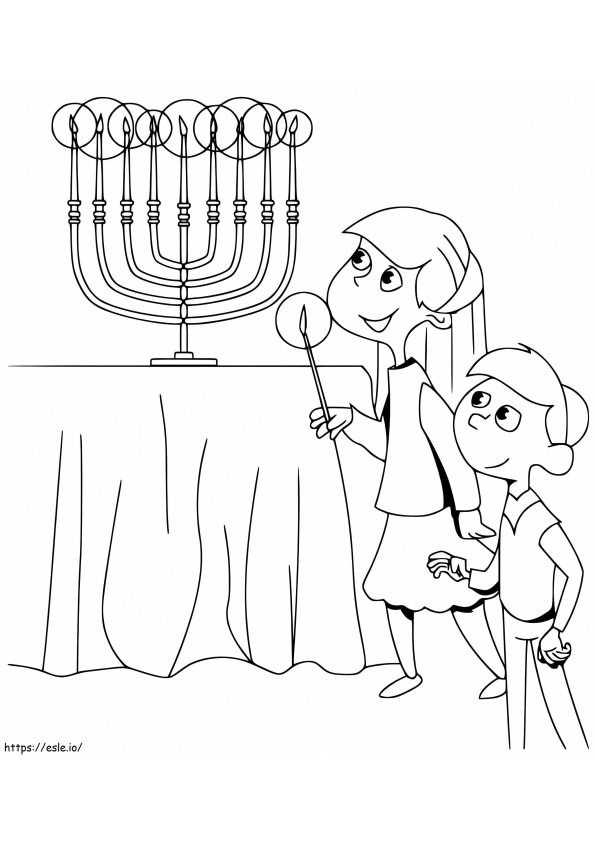 Hanukkah To Print coloring page