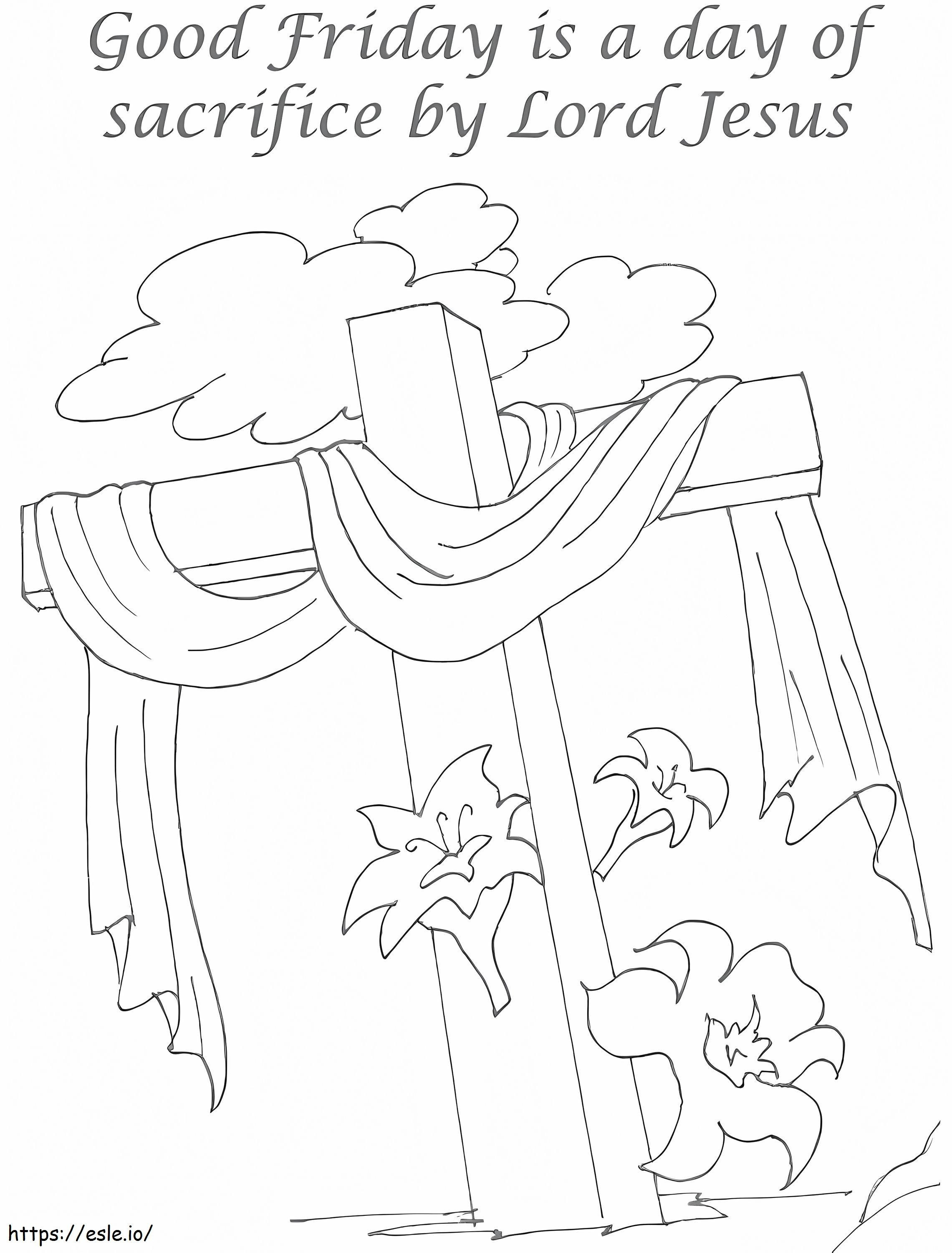 Good Friday 2 coloring page