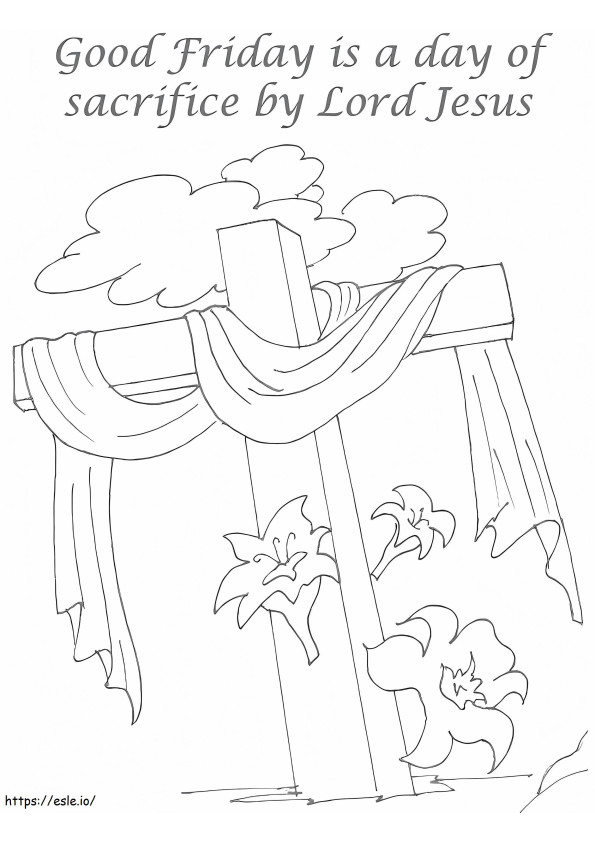 Good Friday 2 coloring page