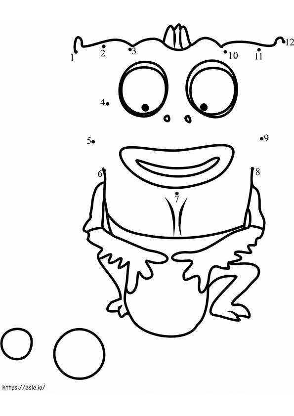 Brown Dot To Dot coloring page
