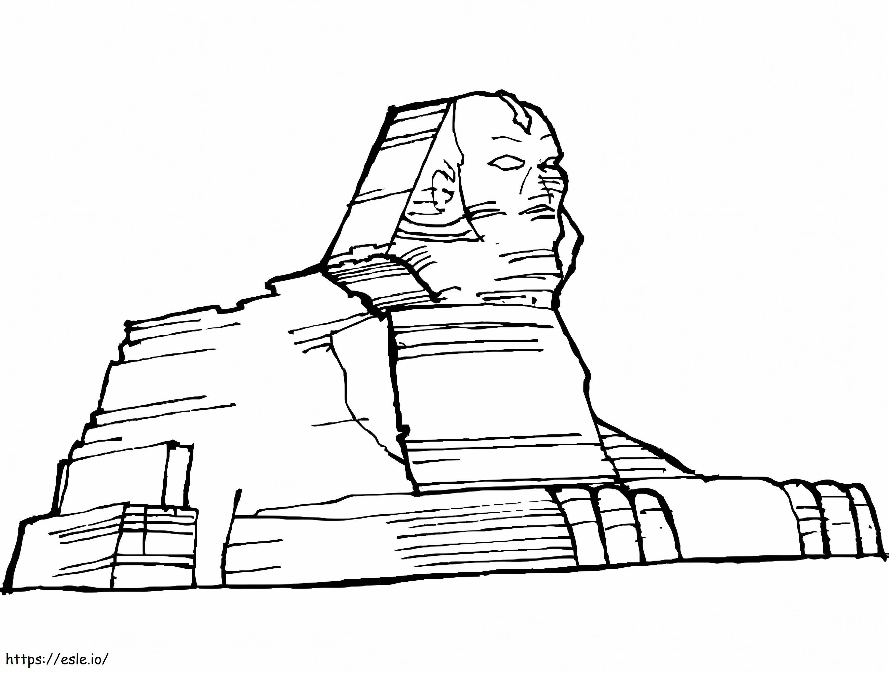 Coloriage Sphinx 2 à imprimer dessin