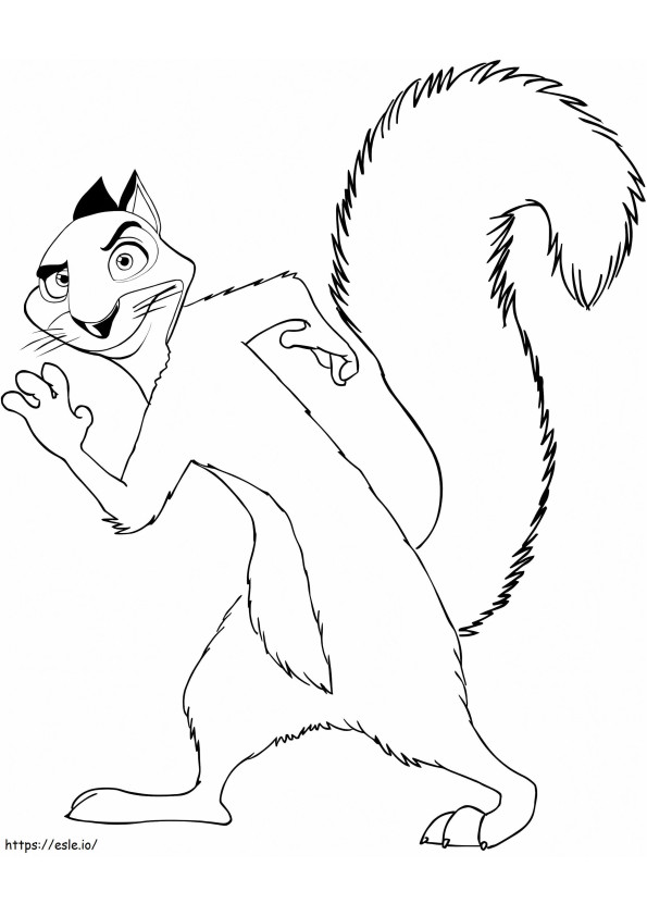 Surly From The Nut Job coloring page