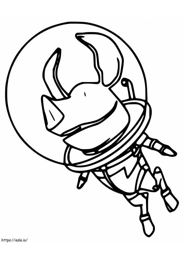 Olivia The Astronaut coloring page