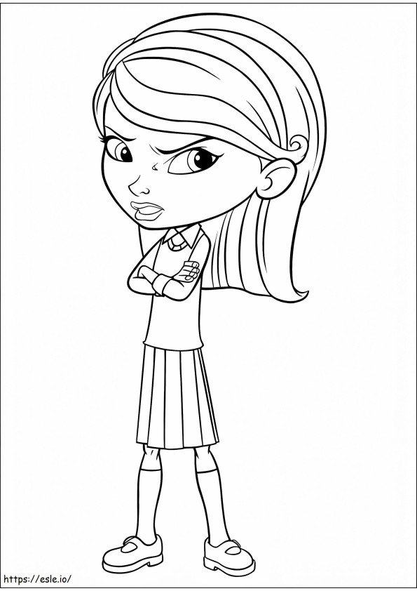 Angry Penny coloring page