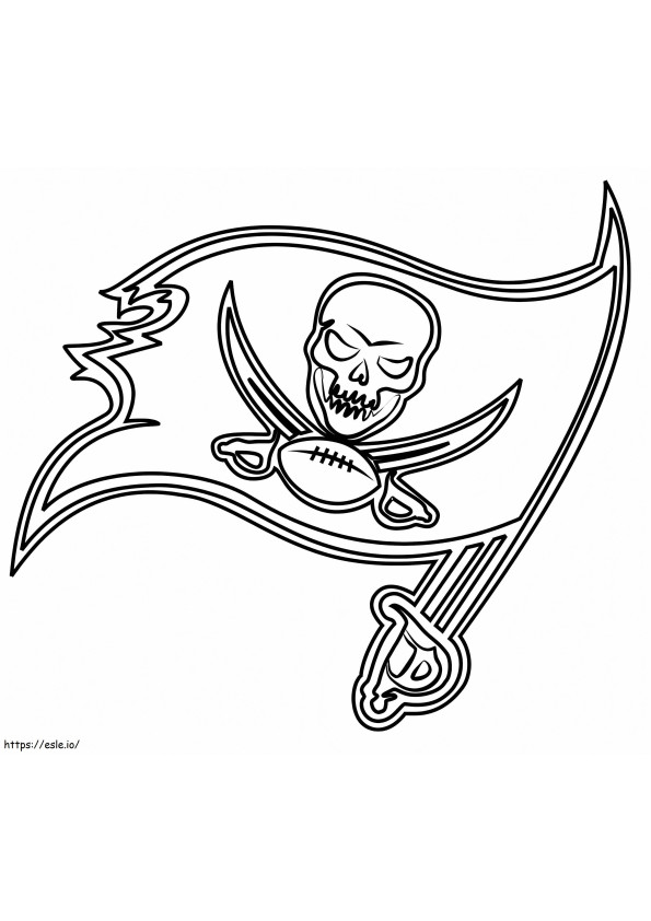 Coloriage Logo des Buccaneers de Tampa Bay à imprimer dessin