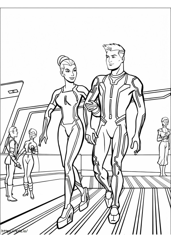 Tron 9 coloring page