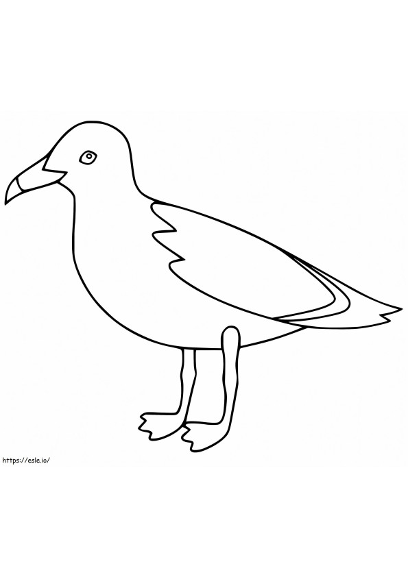 Easy Albatross coloring page
