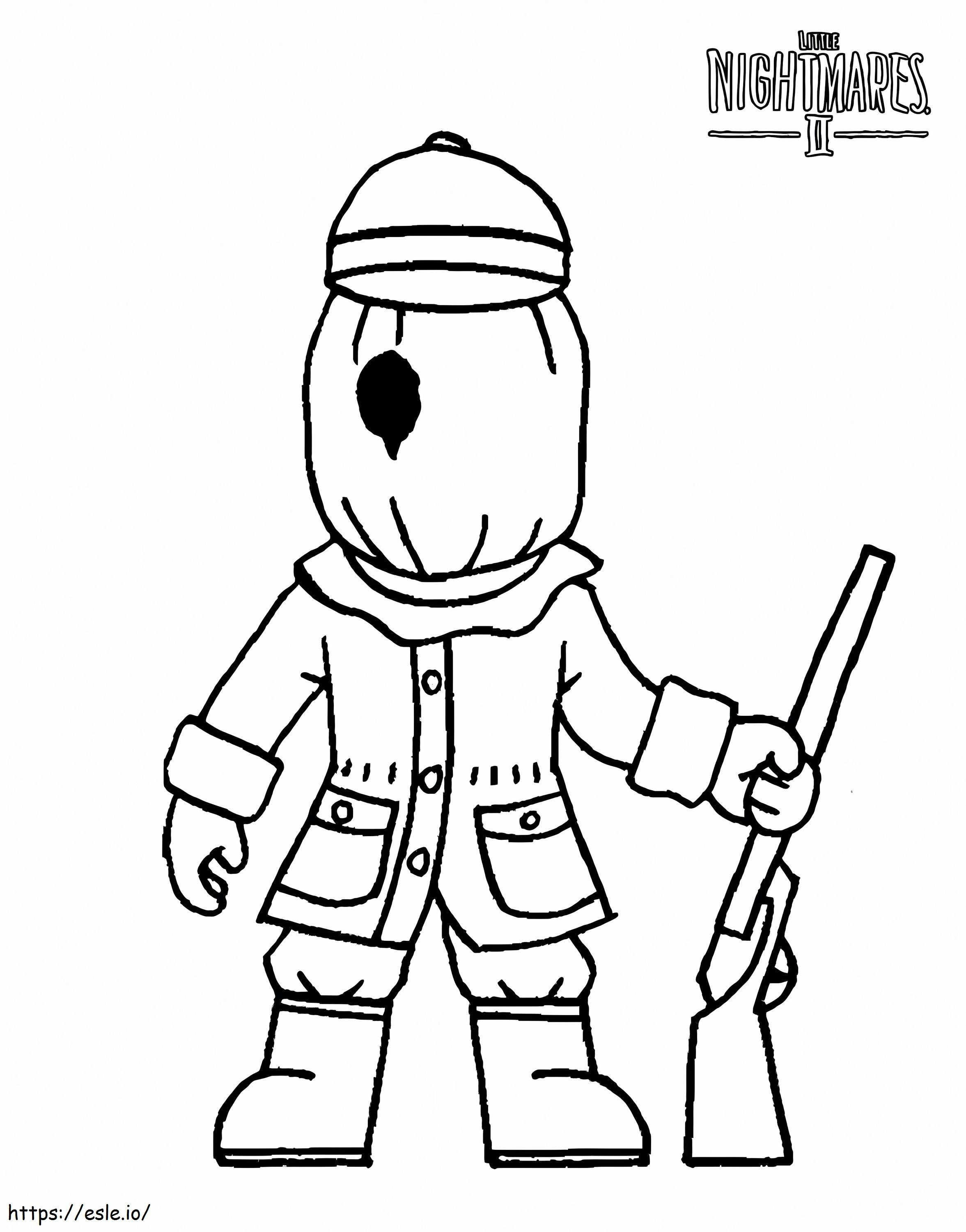 Little Nightmares The Hunter coloring page