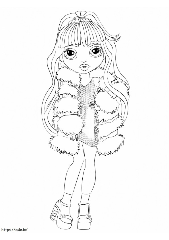 Violet Willow Rainbow High coloring page
