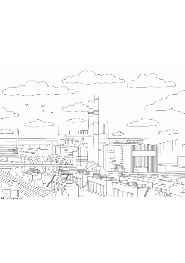 Free Factory coloring page