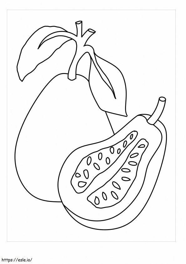 Normal Guava coloring page