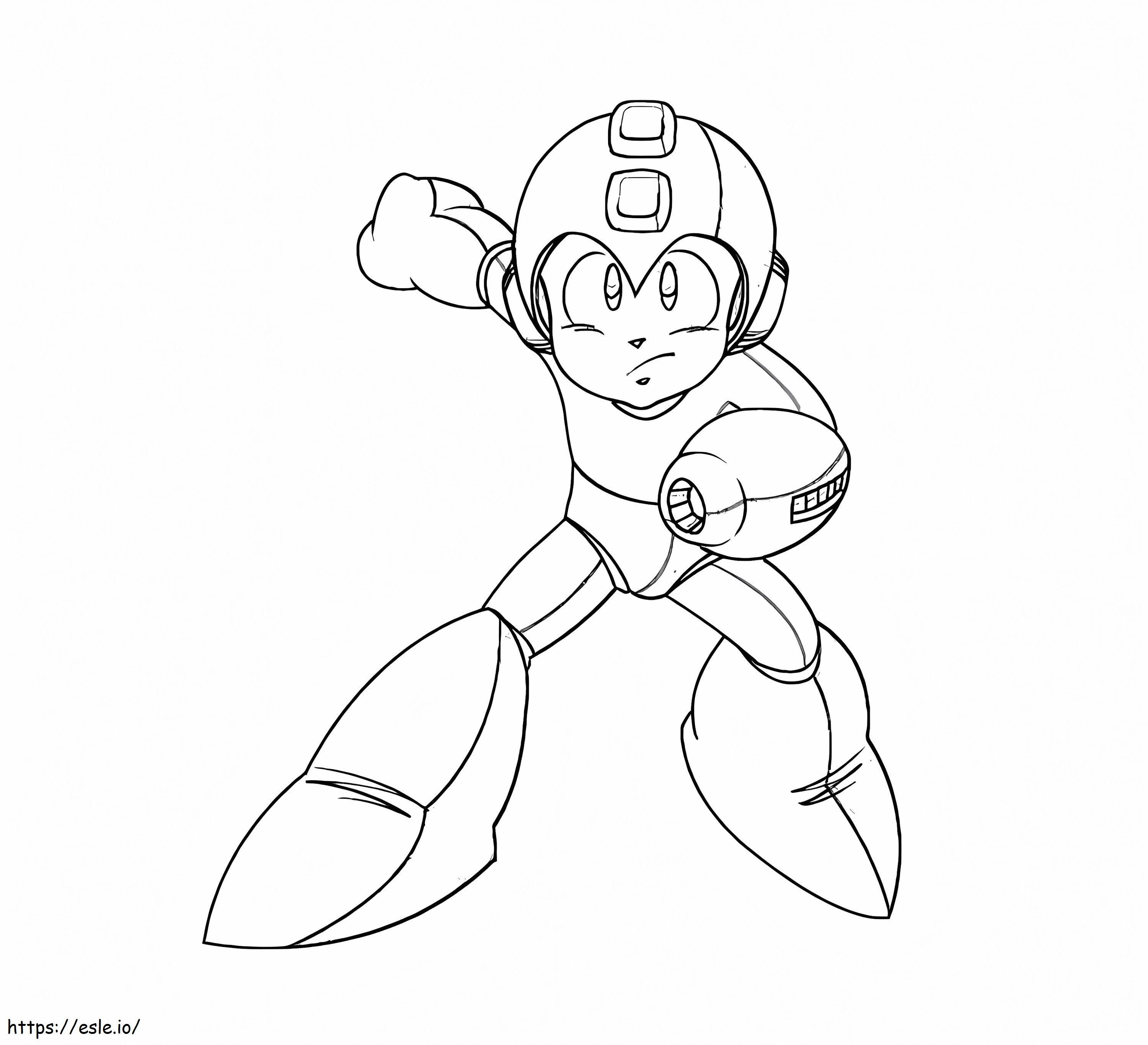 Mega Man 1 de colorat