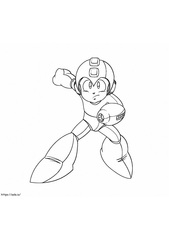Mega Man 1 coloring page