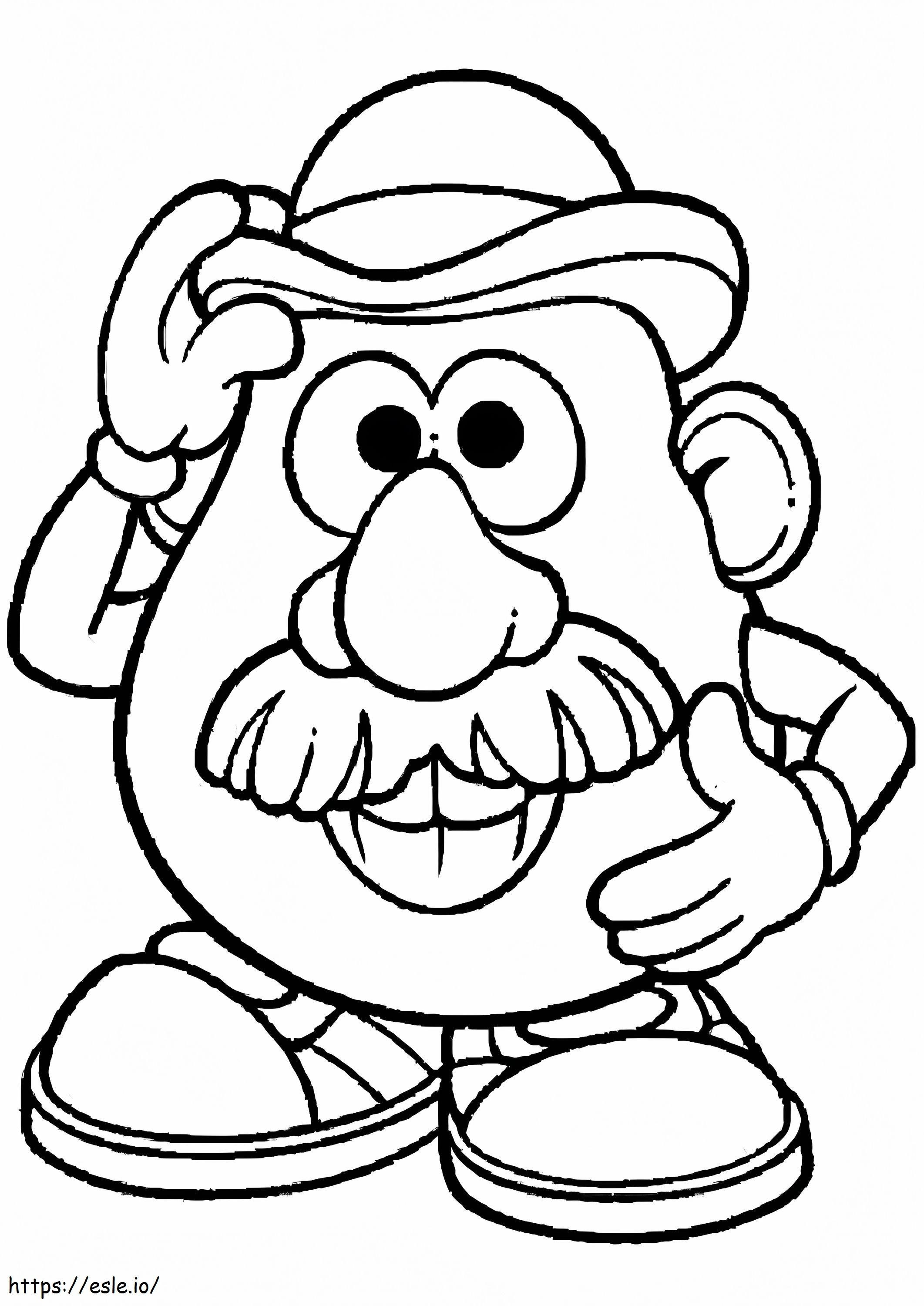 Mr. Potato Head Funny coloring page