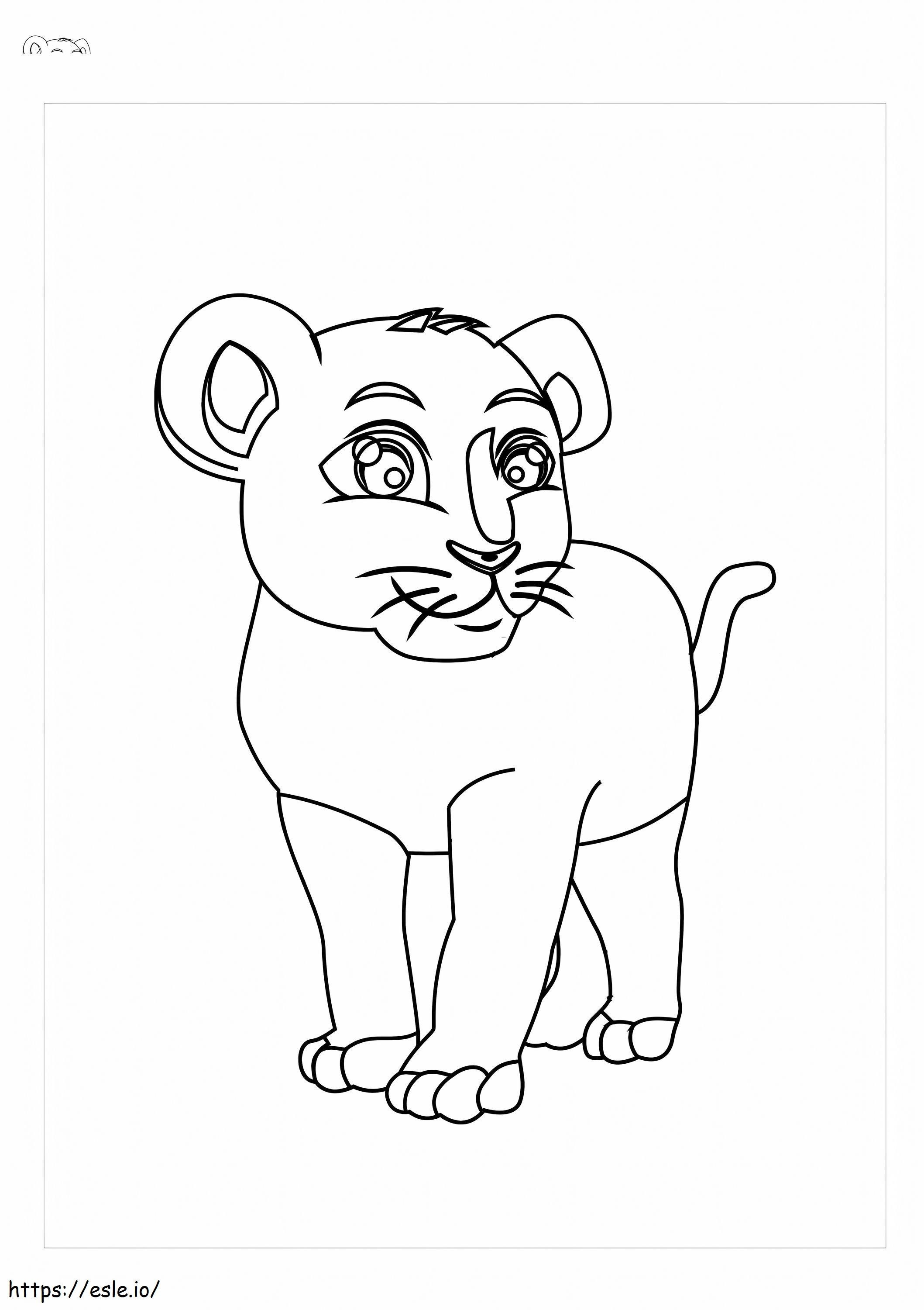 Baby Puma coloring page