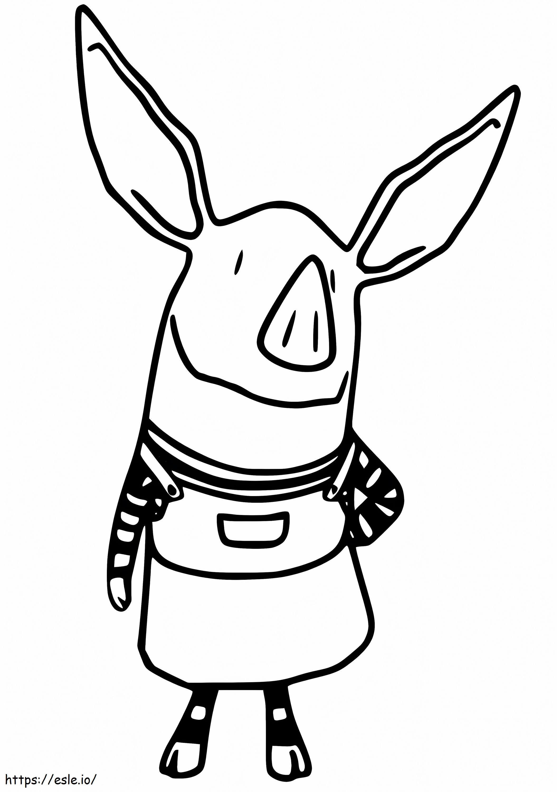 Olivia The Pig 5 Coloring Page