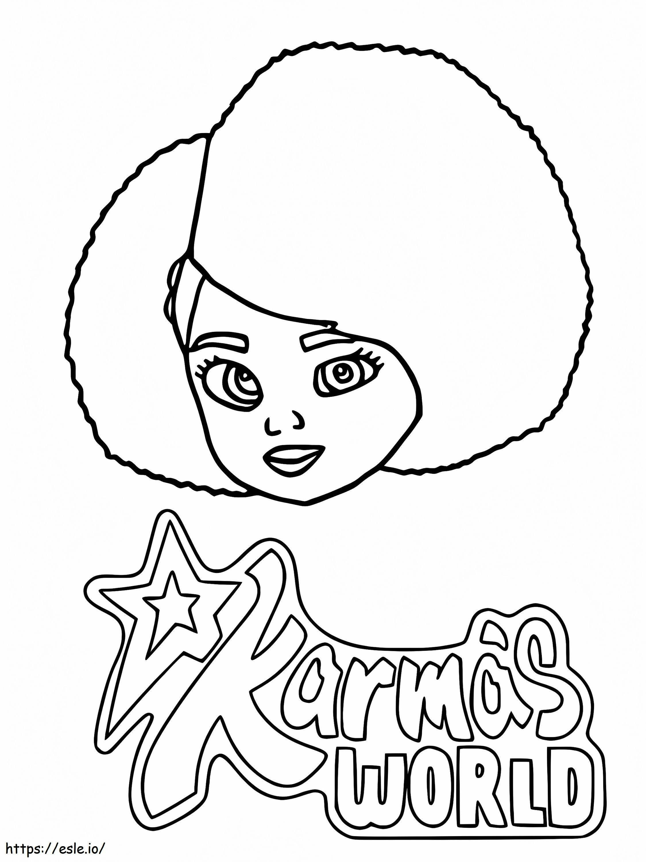 Printable Karmas World coloring page