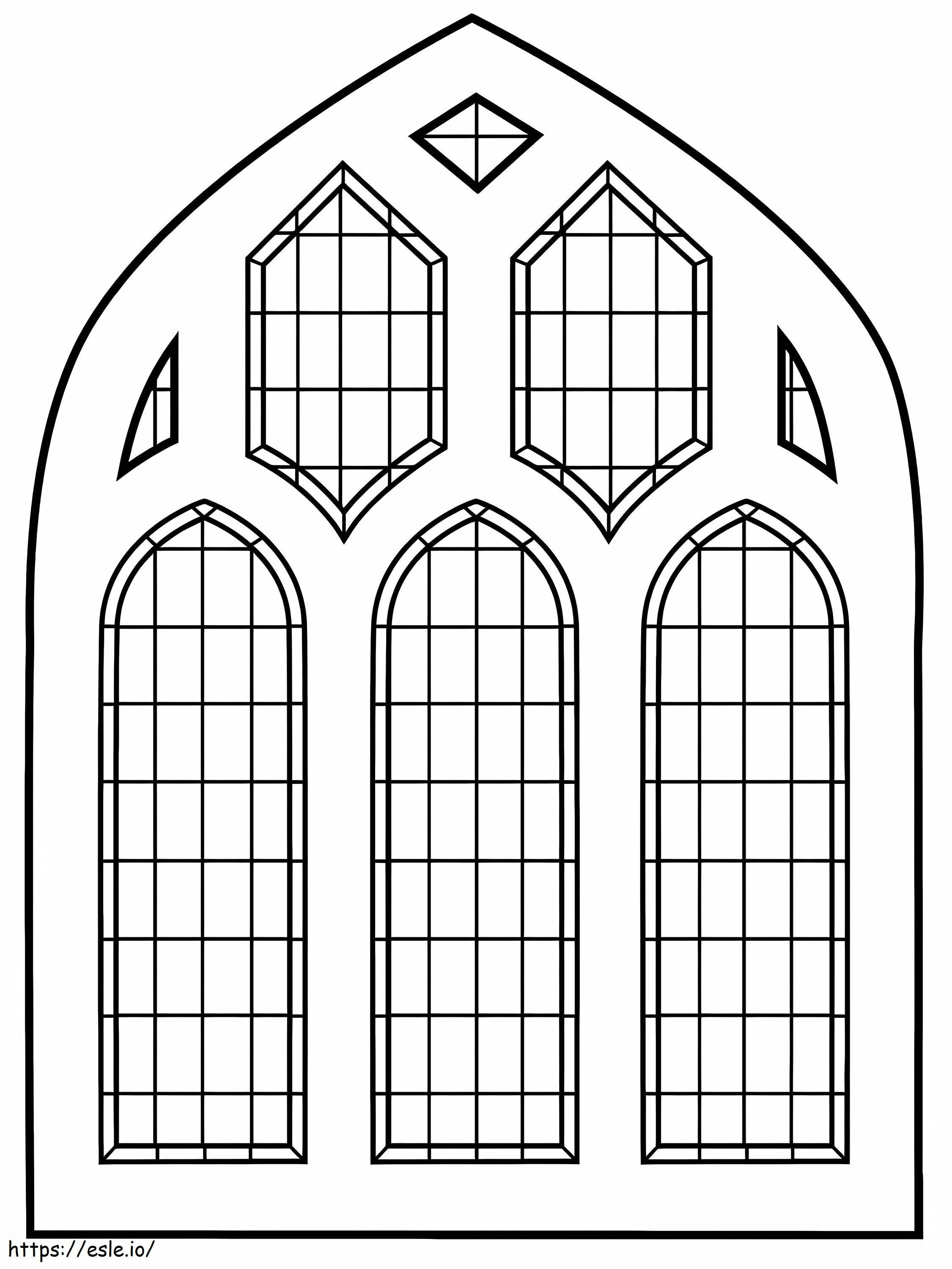 Stained Glass Window coloring page