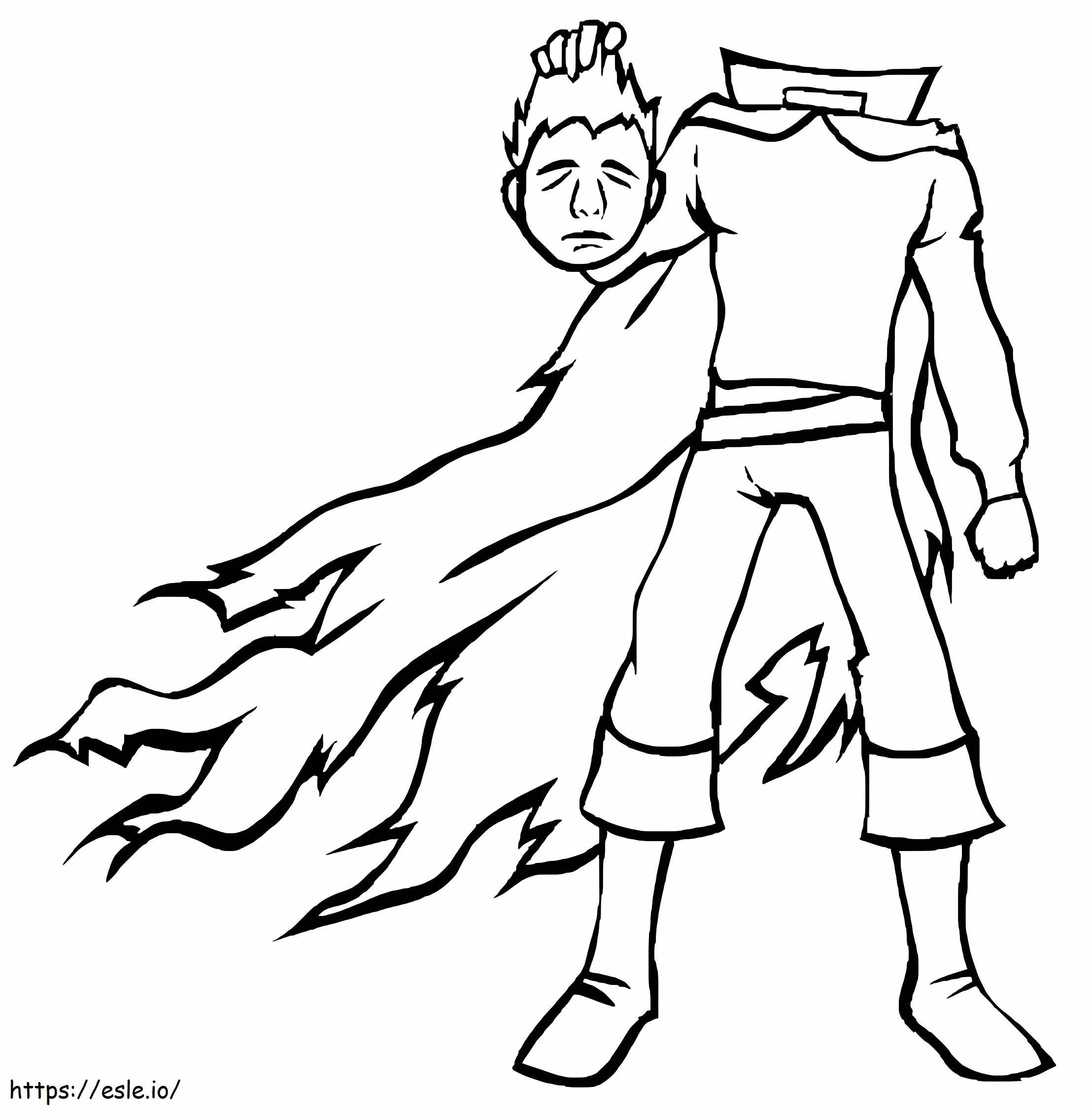 Spooky Headless Horseman coloring page