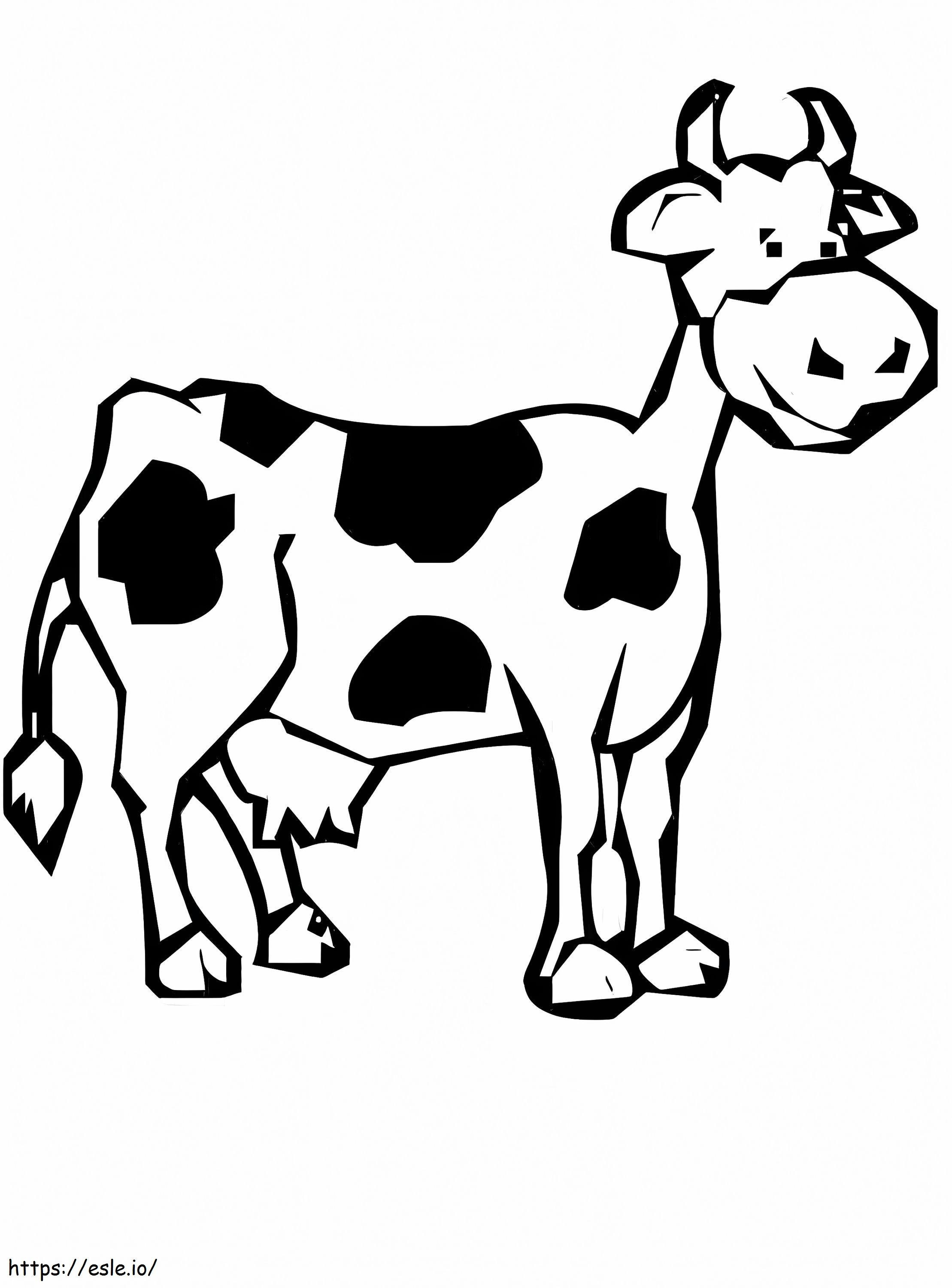 Cow 14 coloring page