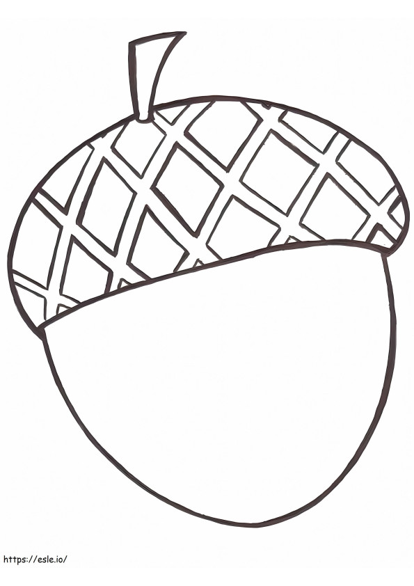 Acorn 1 coloring page