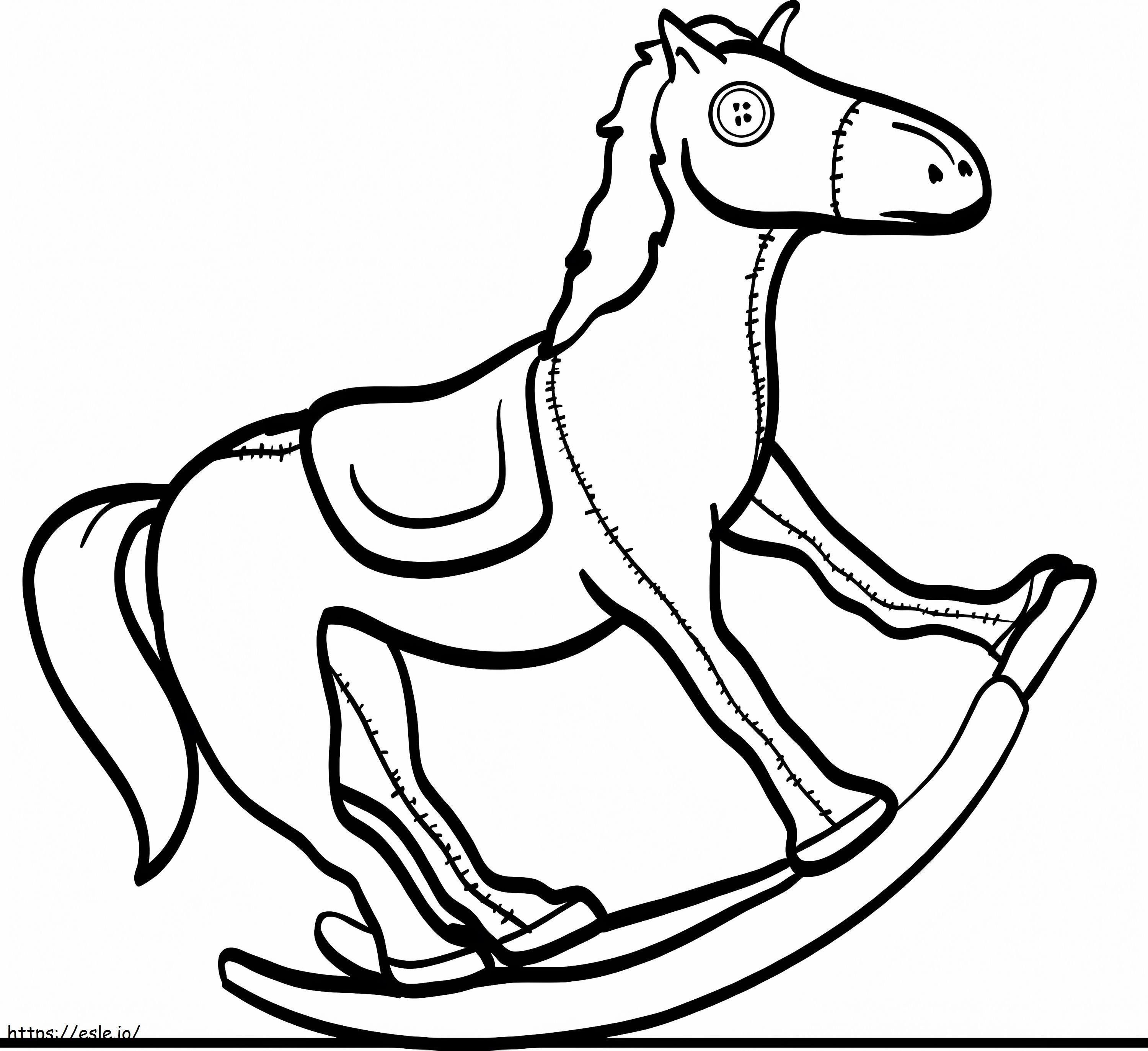 Print Rocking Horse coloring page