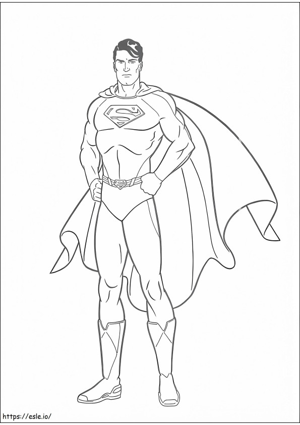 Coloriage 1533960575 Superman de DC A à imprimer dessin