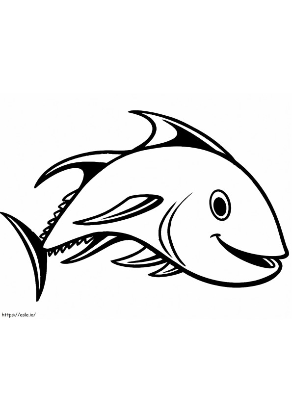Bluefin Tuna coloring page