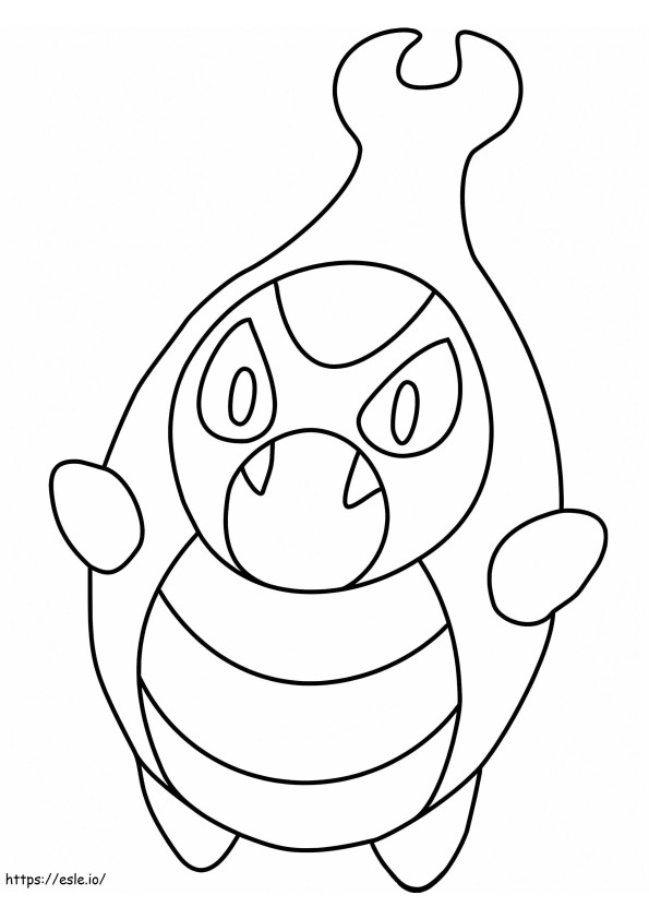 Coloriage Pokémon Karrablast Gen 5 à imprimer dessin
