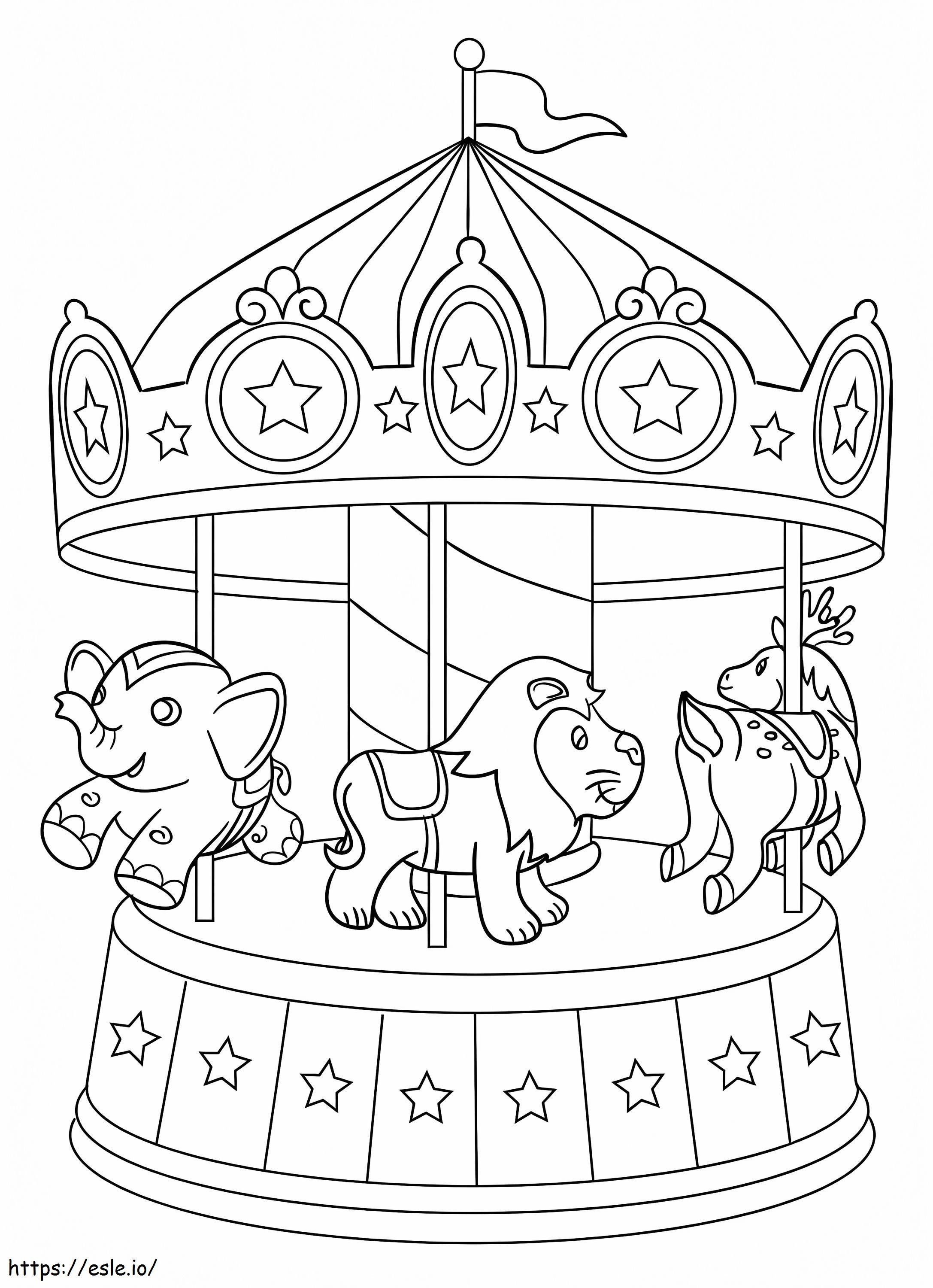 Carousel Animals kifestő
