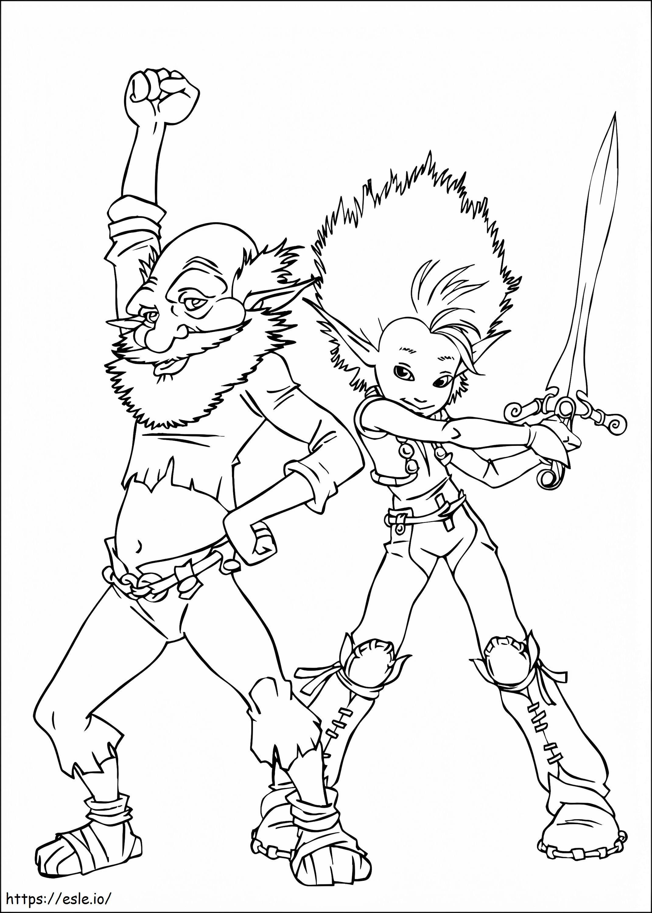 1533521733 Arthur And Archibald A4 coloring page