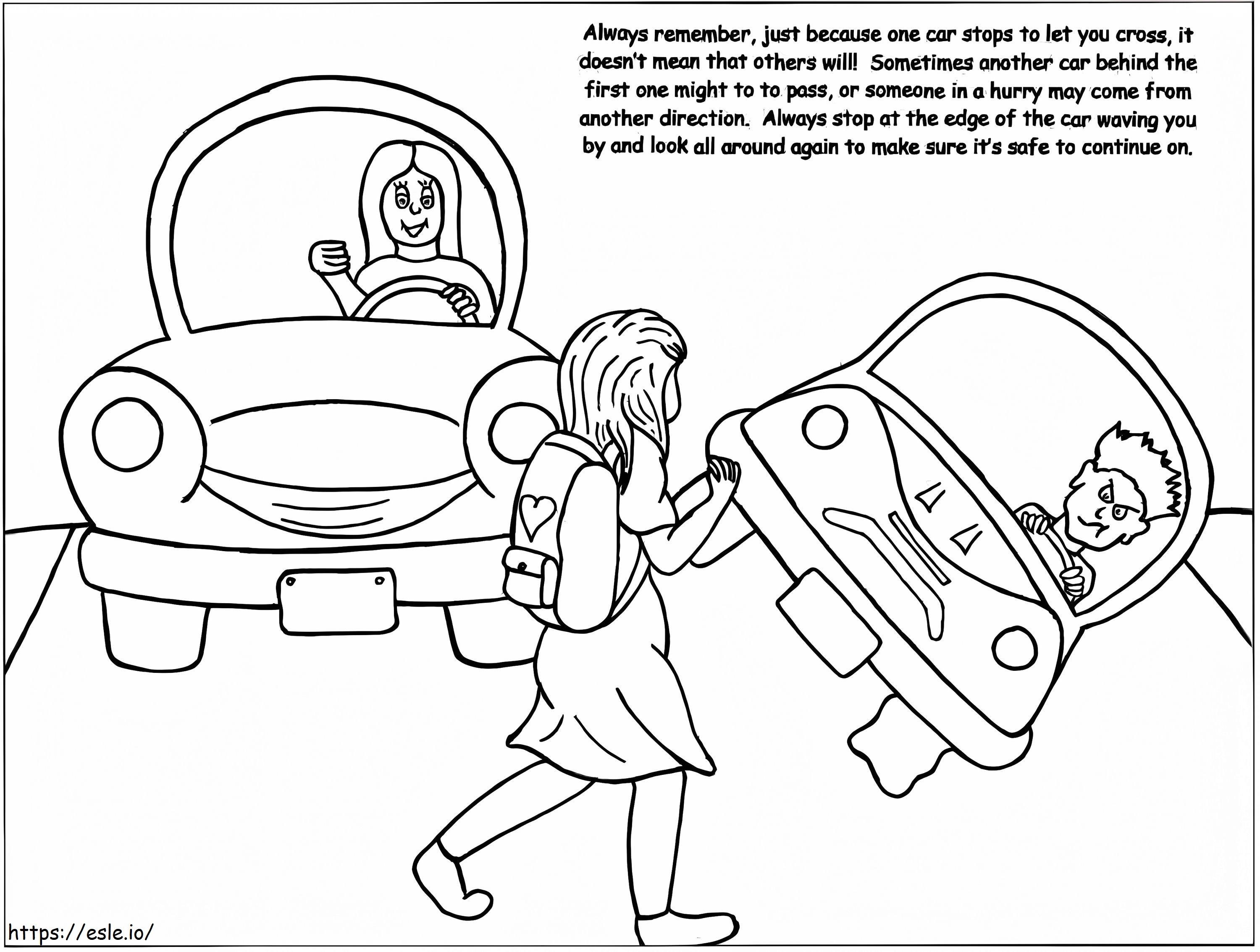 Watch Out For The Other Car coloring page