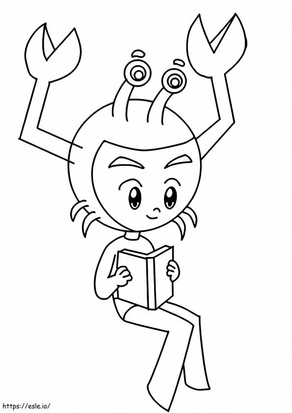 Sirilo The Crab Prince coloring page