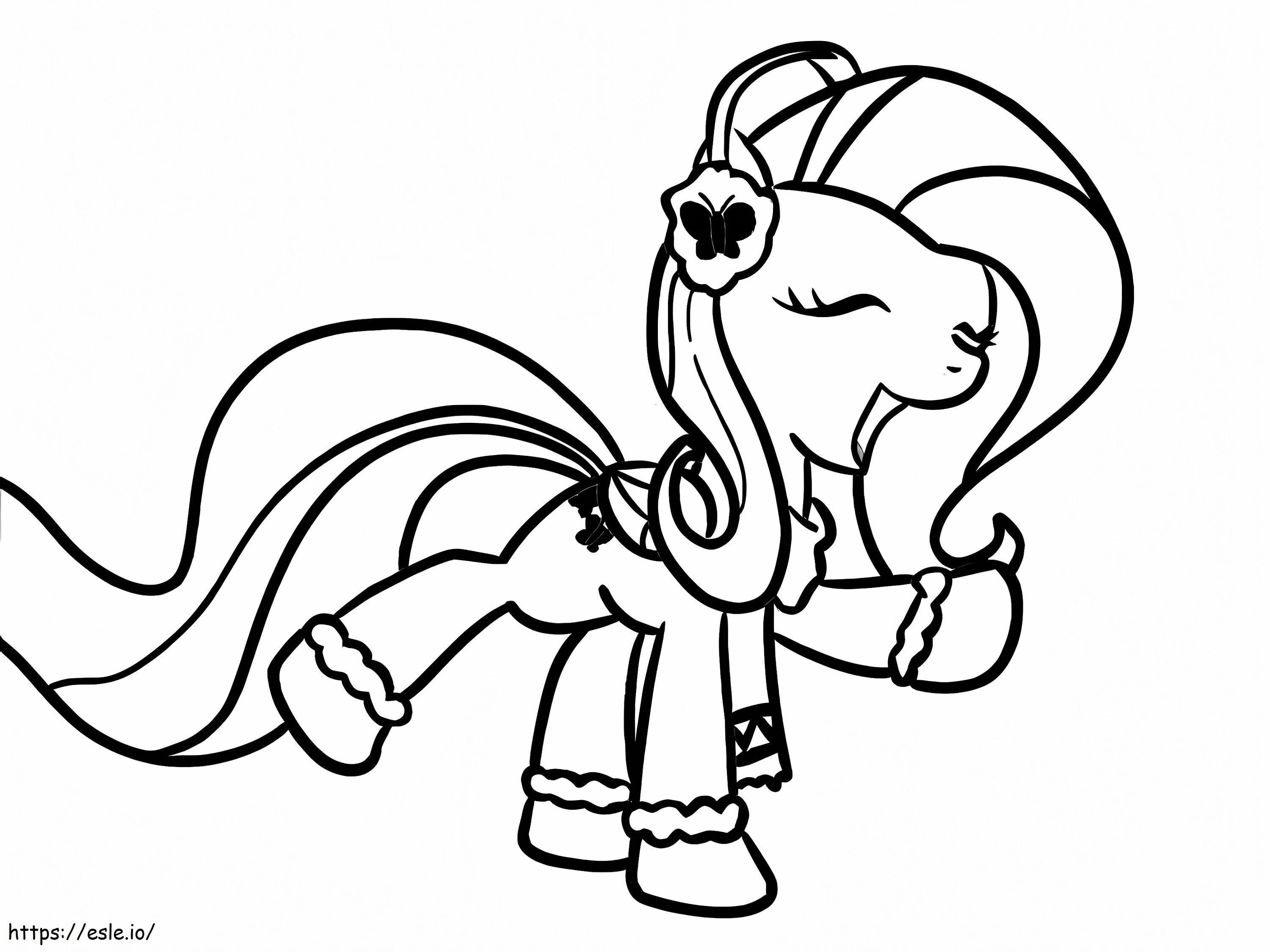 Magic Fluttershy coloring page