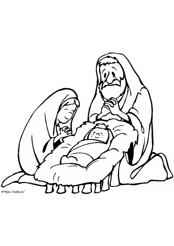 Baby Jesus 2 coloring page