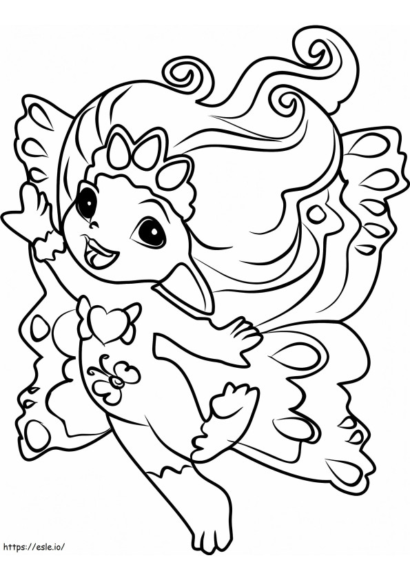Coloriage 1530671504 Princesse Crystalla elle-même A4 à imprimer dessin