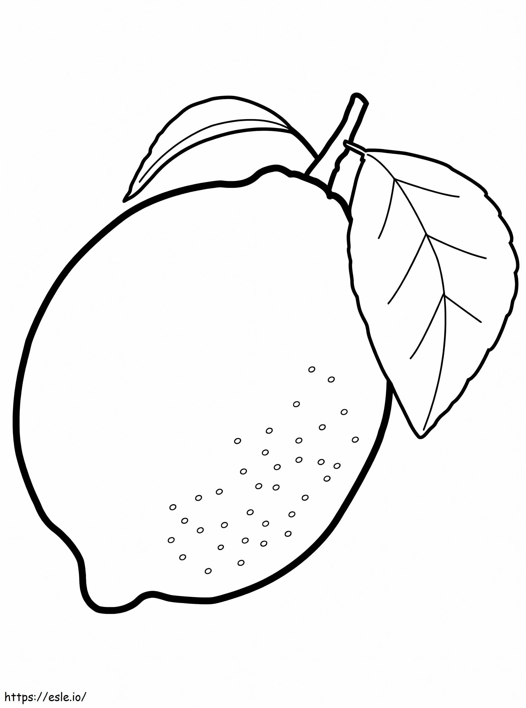 Citron Simple 1 coloring page