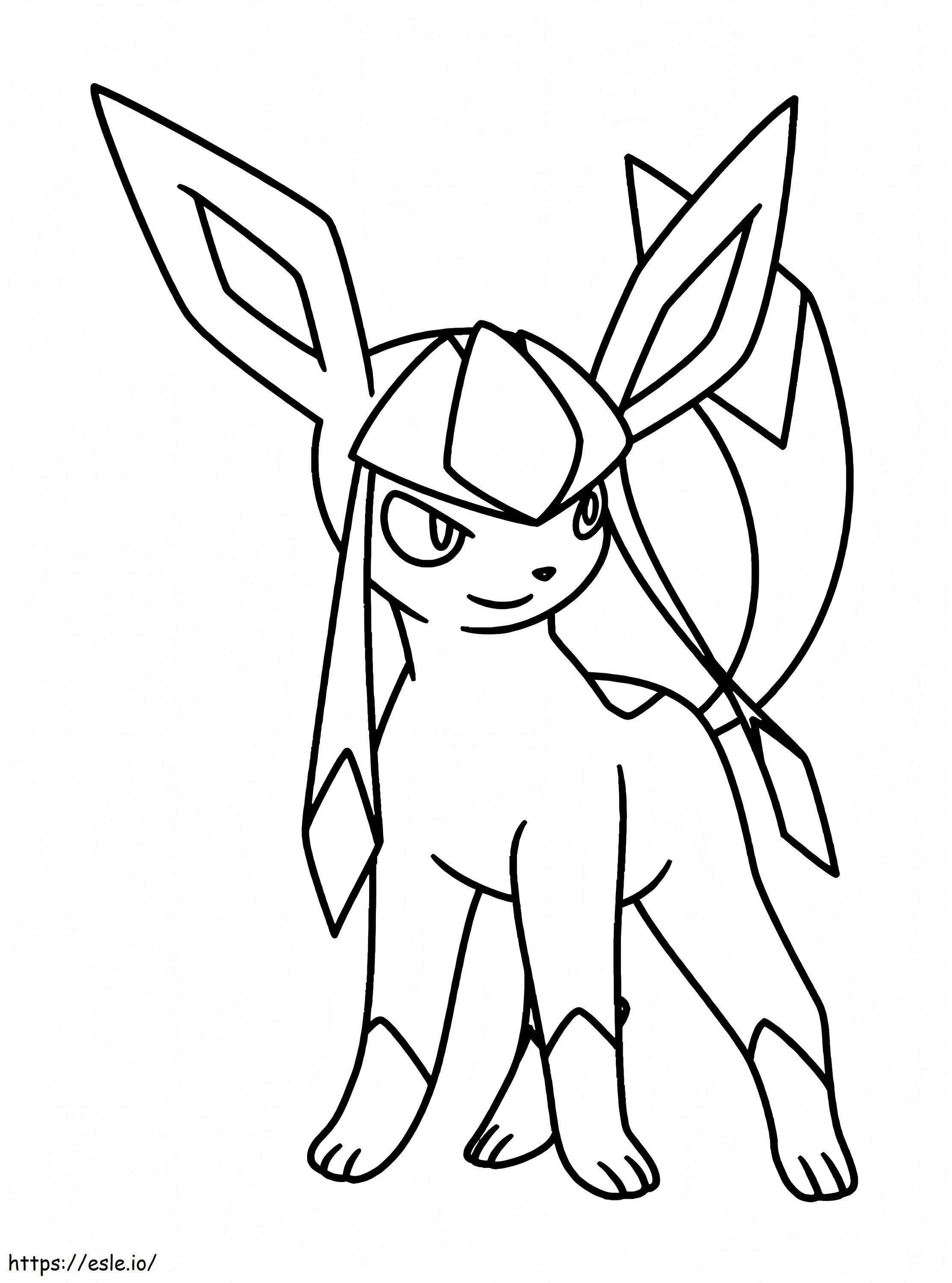Glaceon 4 coloring page