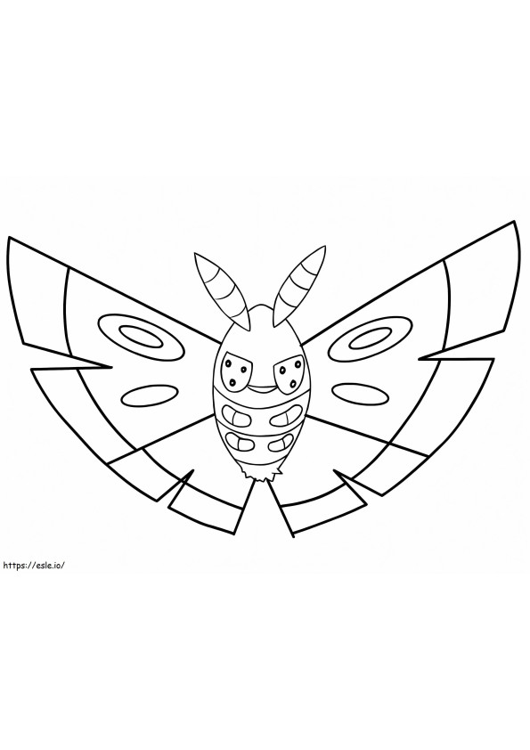 Pokémon Dustox 1 da colorare