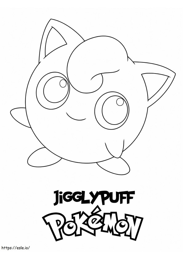 Pokémon Jigglypuff kleurplaat