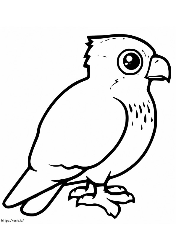 Cute Osprey coloring page
