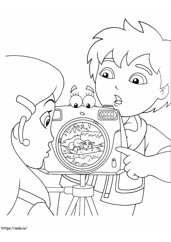 Diego Awesome coloring page