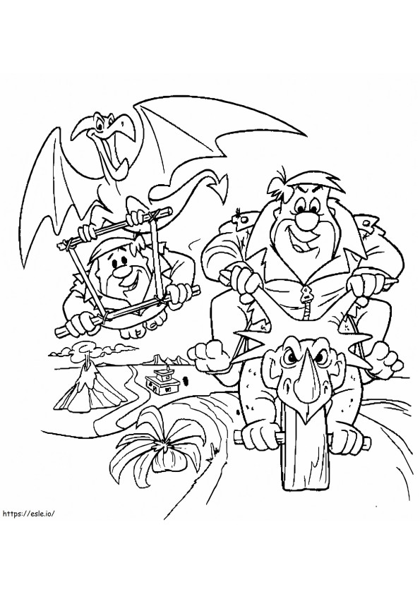 Barney And Fred coloring page