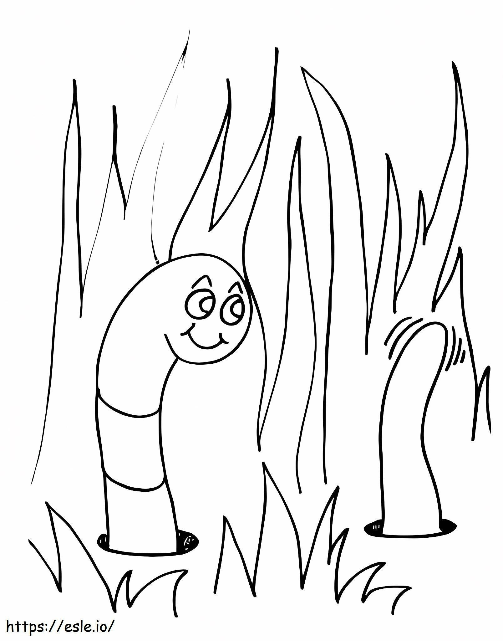 Good Worm coloring page