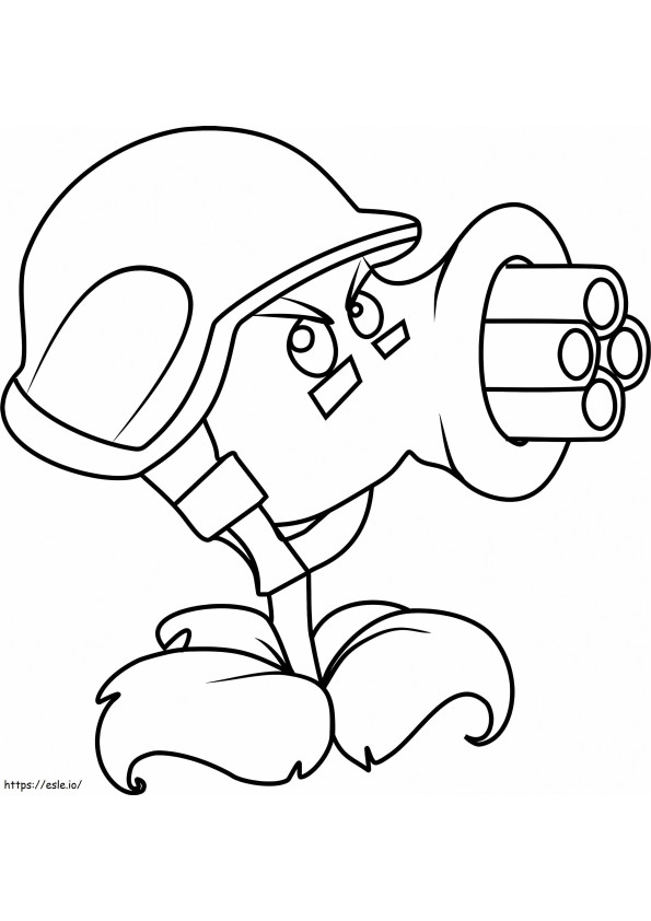 1530497195 Gatling Pea1 coloring page