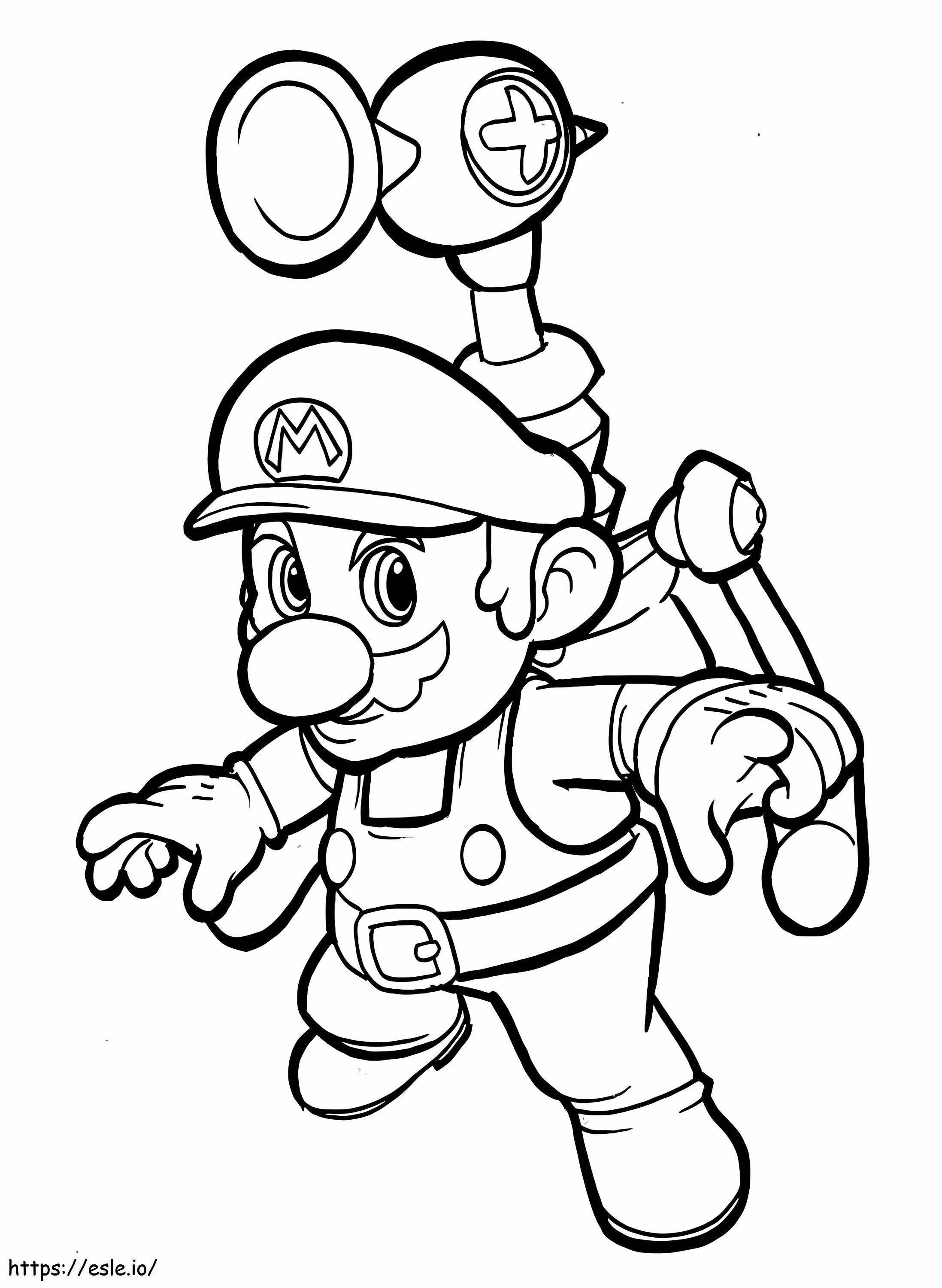 Coloriage Grand Mario à imprimer dessin