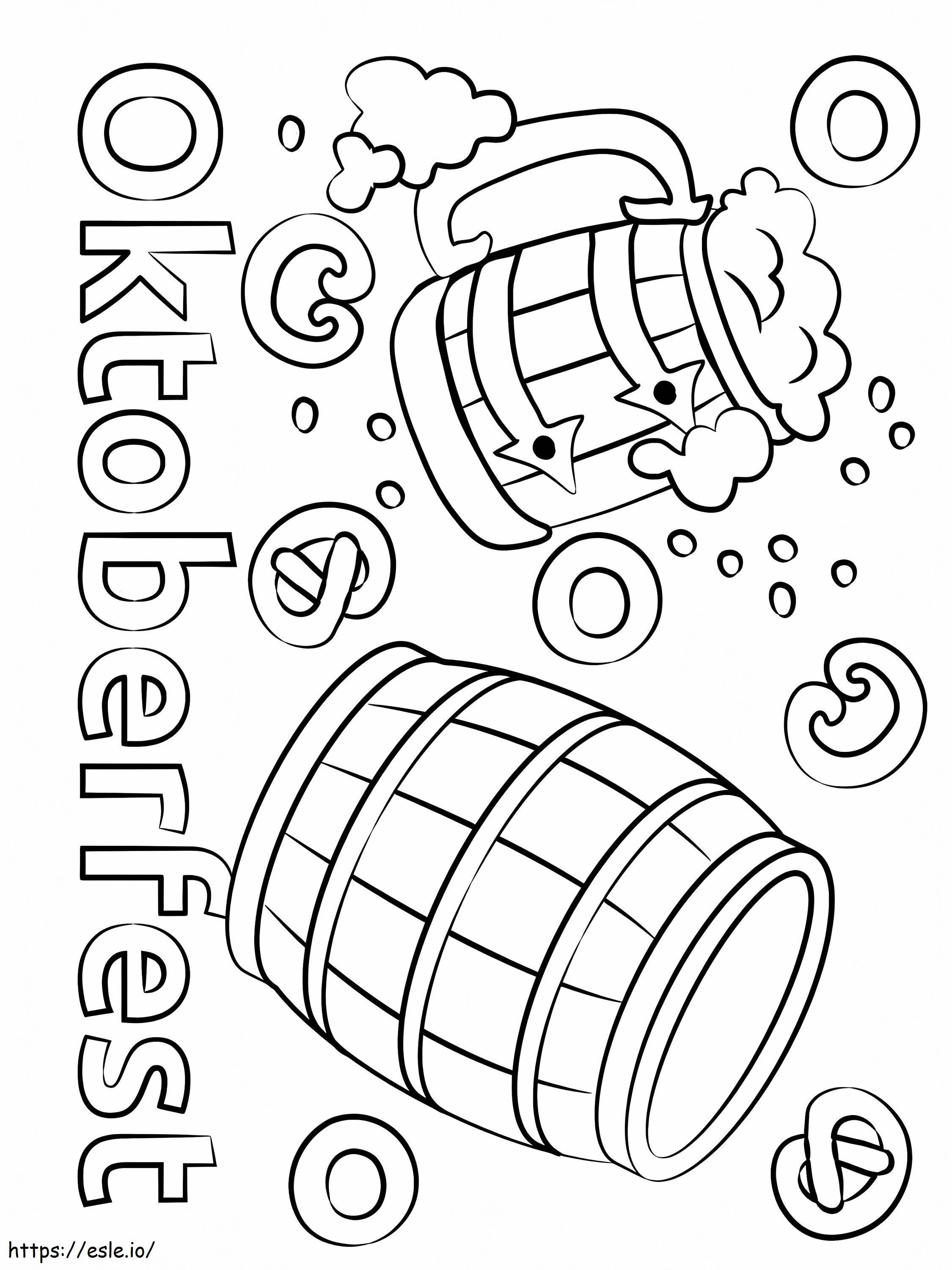 Coloriage Fête de la bière 7 à imprimer dessin