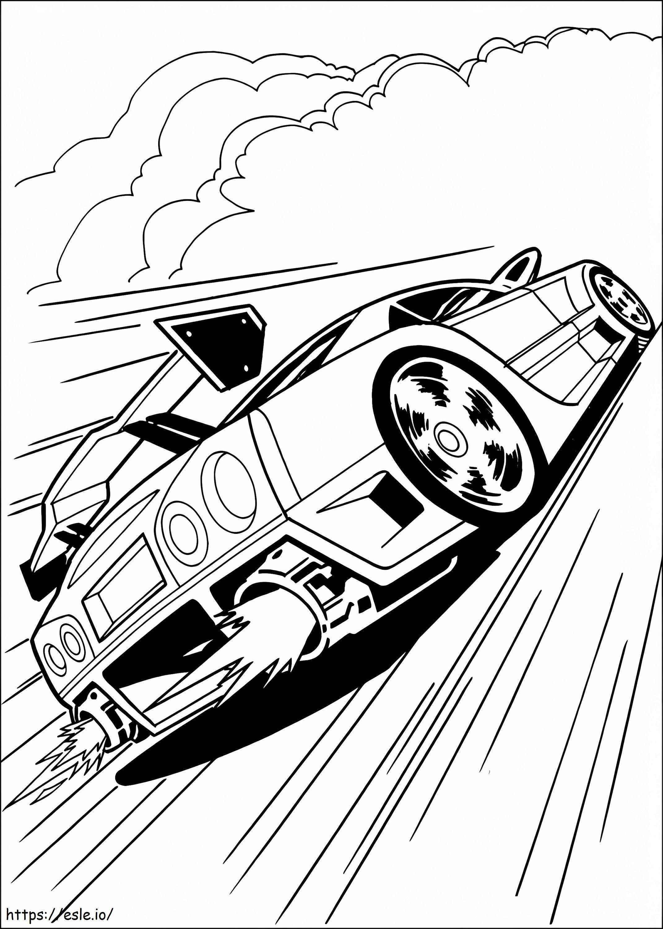 1534306968 Car Speeding Up A4 coloring page