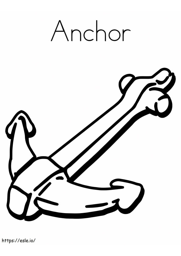 Normal Drawing Anchor coloring page