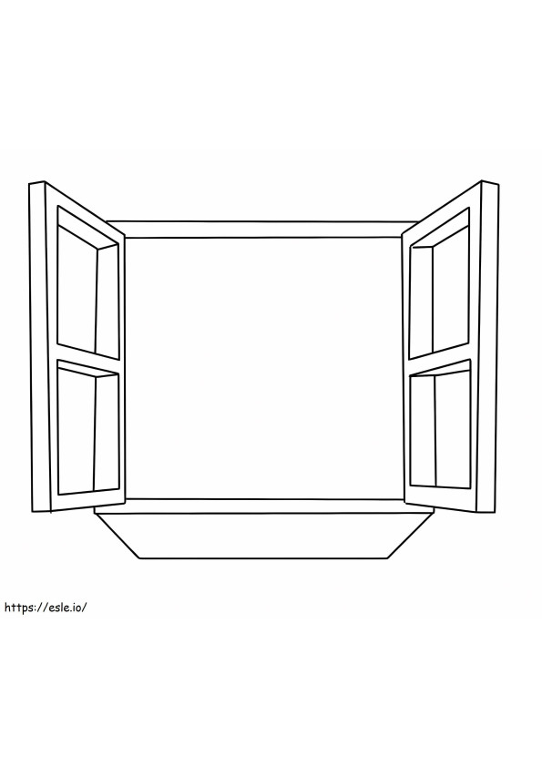 Window To Print coloring page